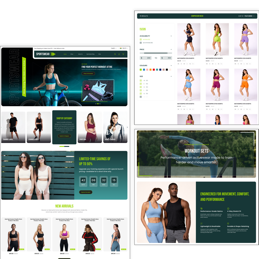 Evolve Sportswear Shopify Theme