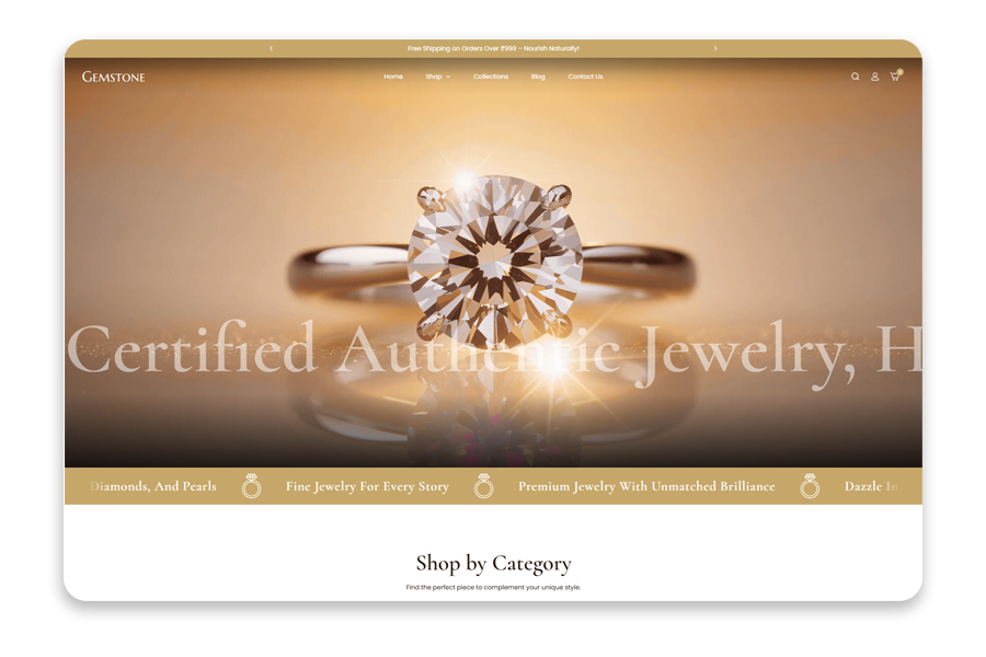 Gemstone - Jewelry Shopify Theme