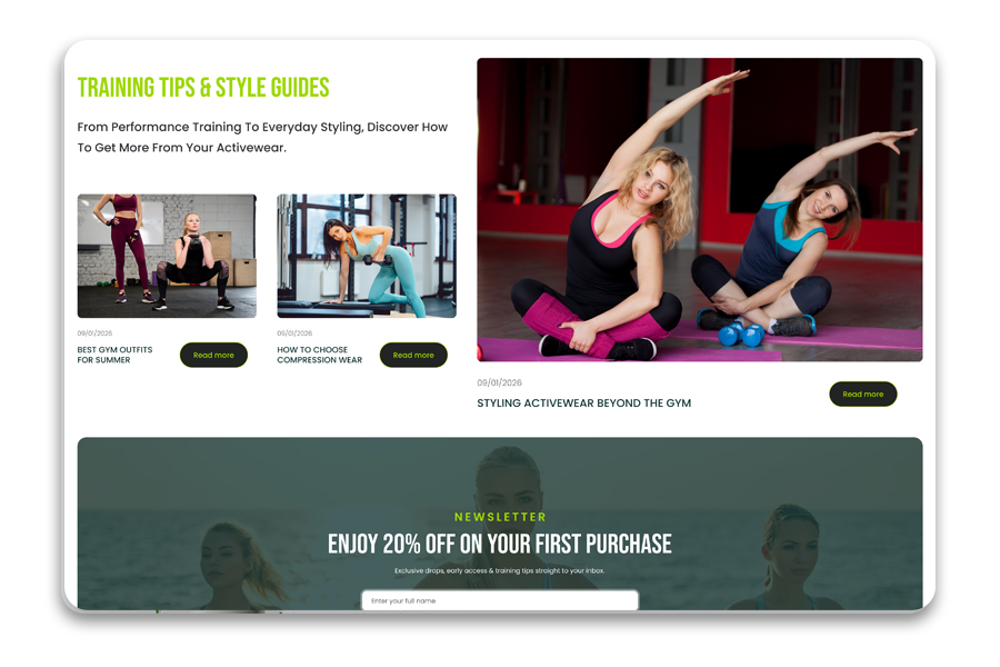 Evolve - Sportswear Shopify Theme