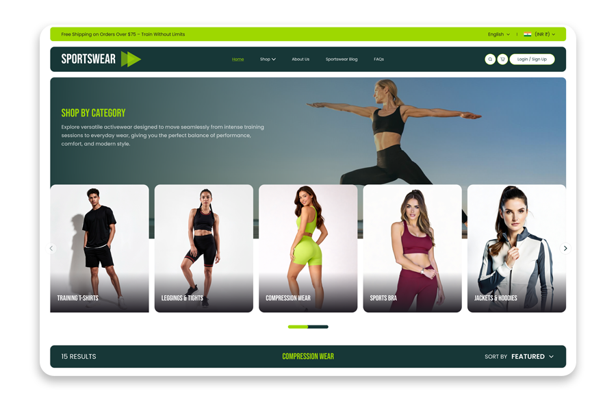 Evolve - Sportswear Shopify Theme