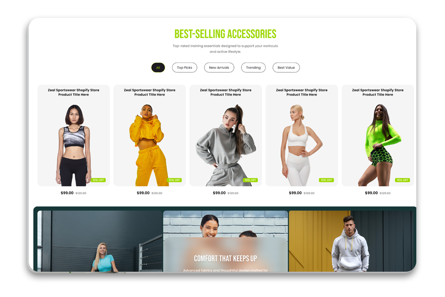 Evolve - Sportswear Shopify Theme