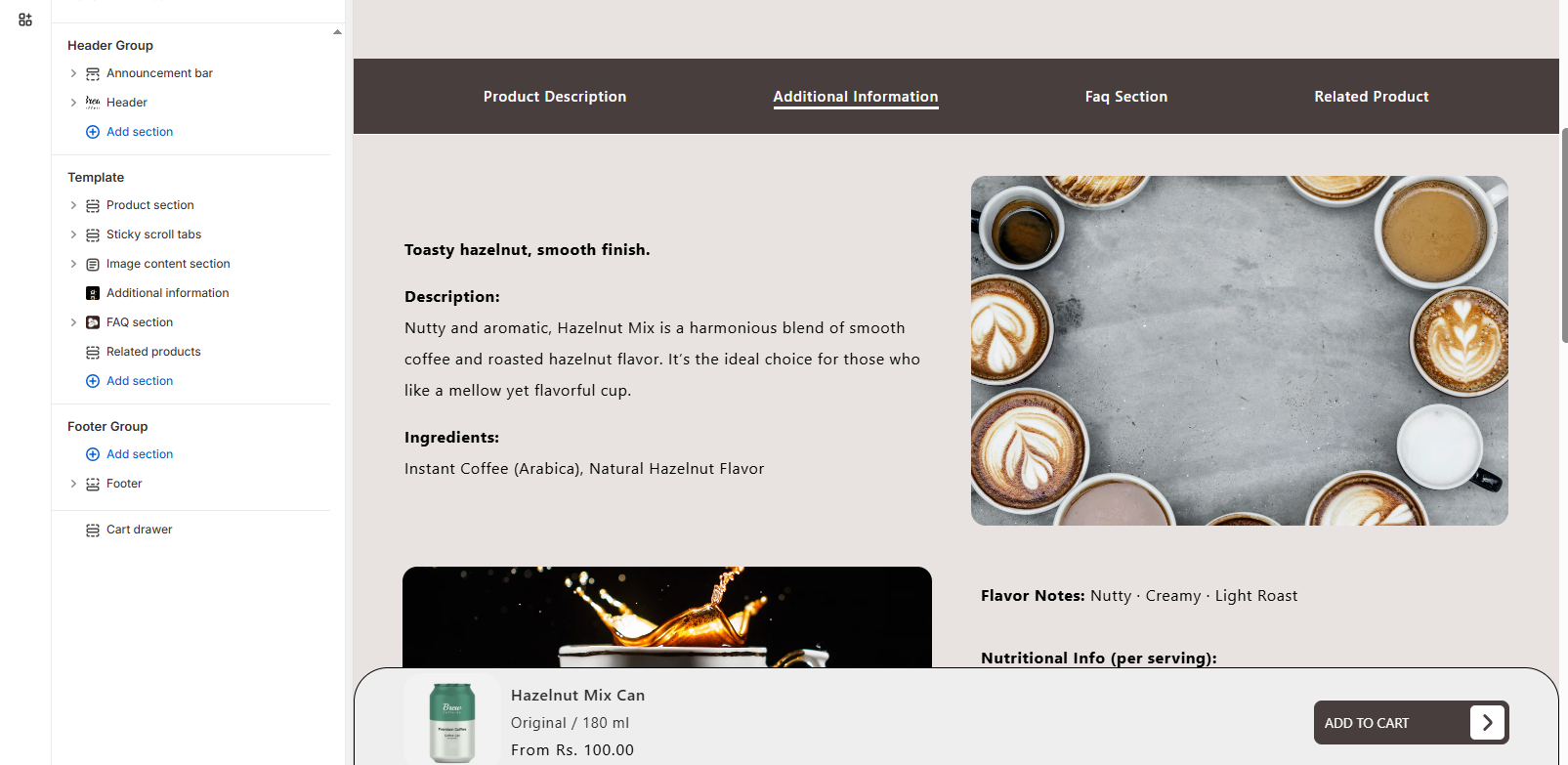 Product Page